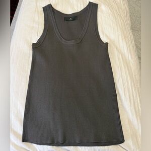 WB WithBlack brand Women's Gray Tank Top NWOT never worn
